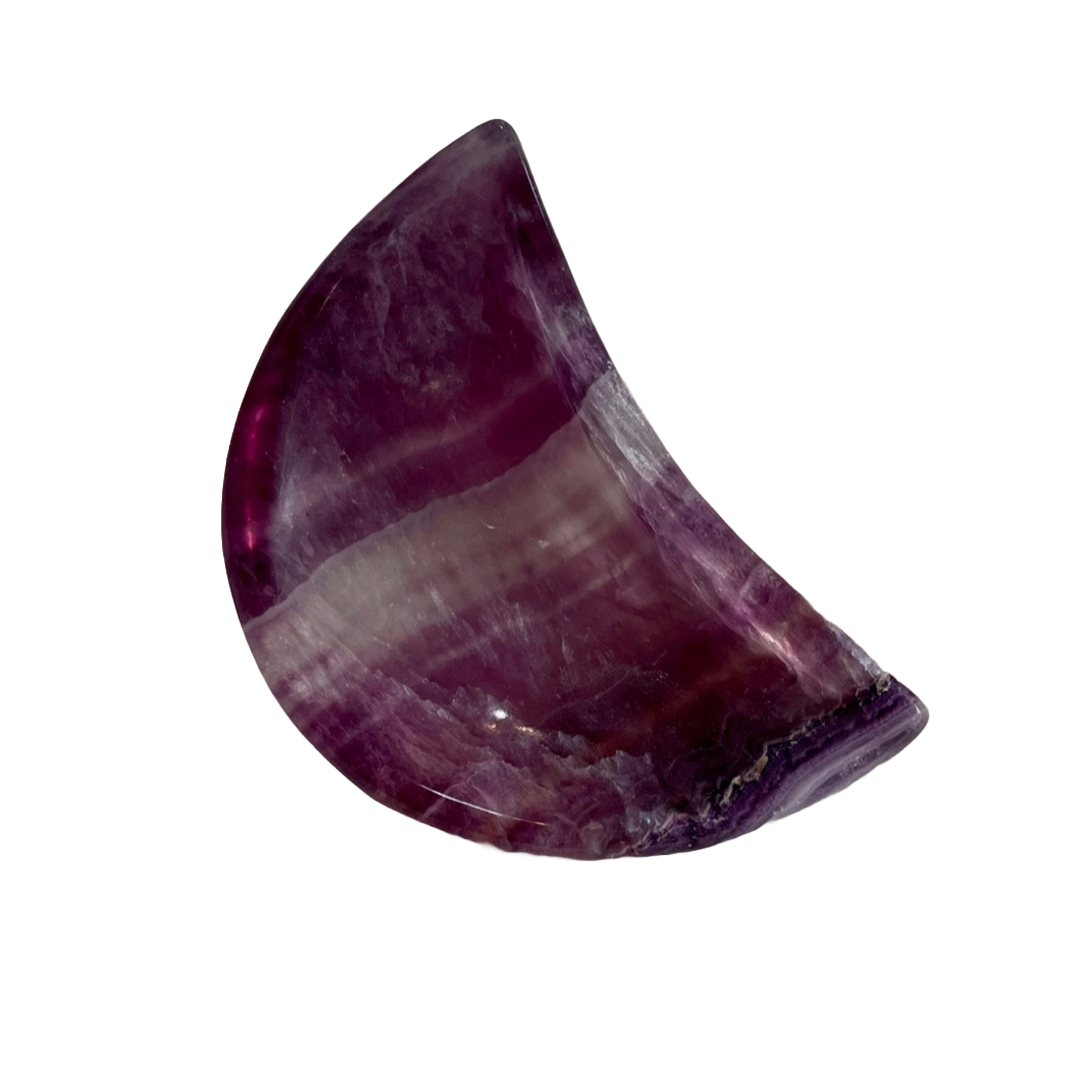 Purple Flourite Moon Bowl