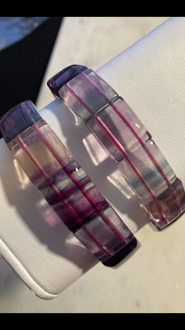 Fluorite Bangle Bracelet
