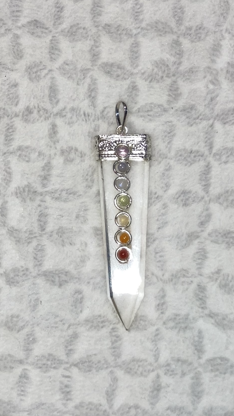 Clear Quartz Chakra Pendant