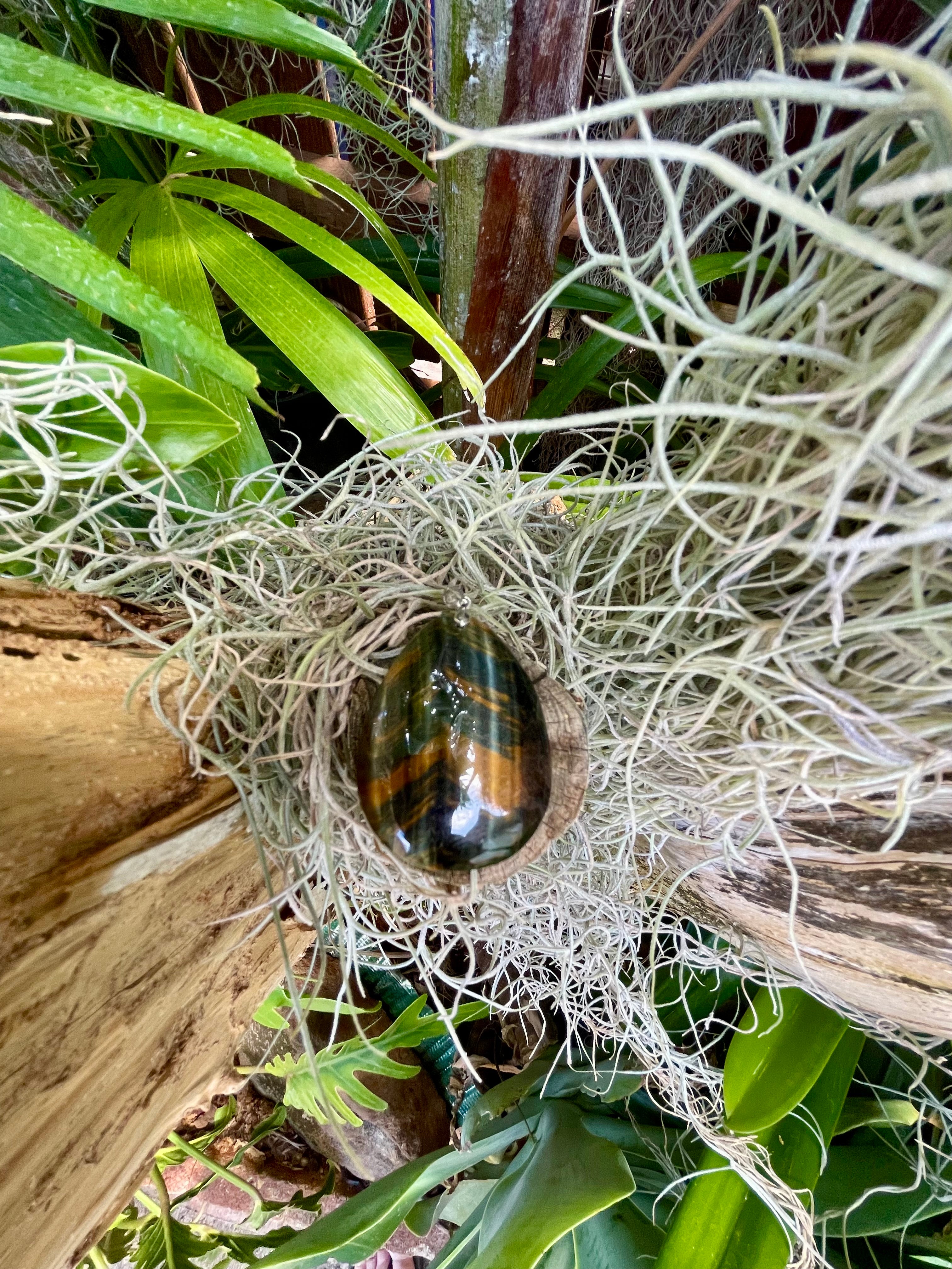 Tigers Eye Tear Drop Pendant