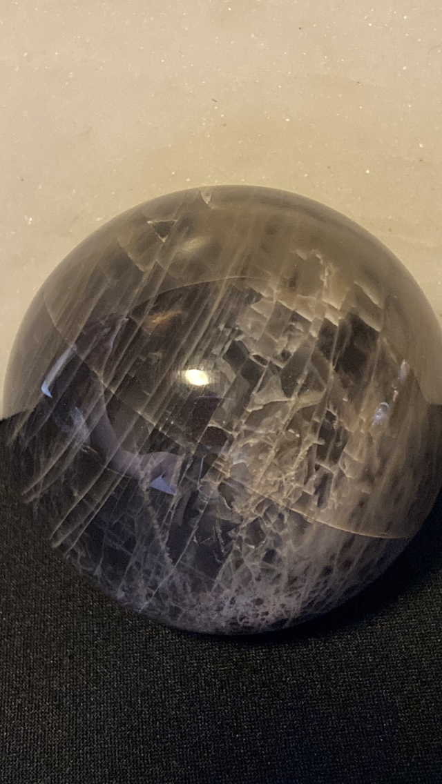 Black Moonstone Sphere