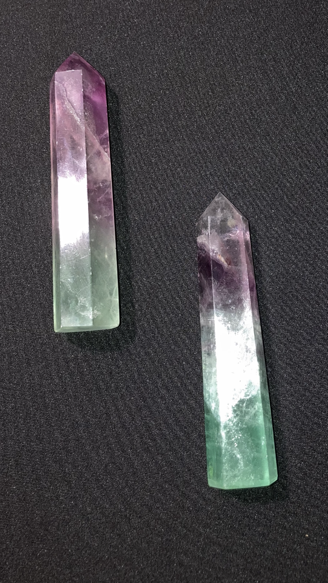 Watermelon Fluorite Point