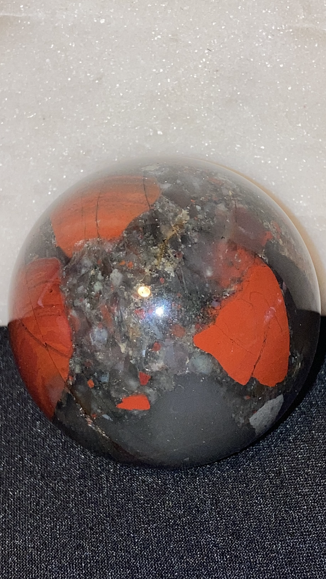 Small African Bloodstone Sphere