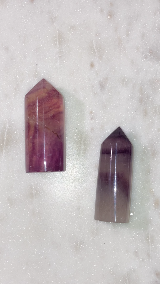 Round Fluorite Points