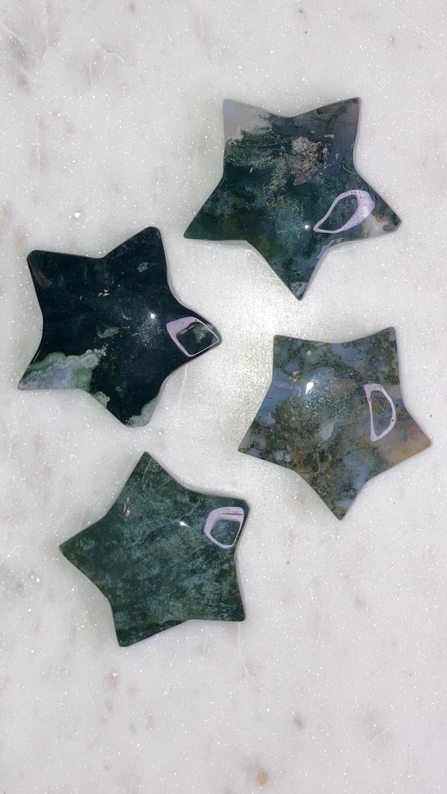 Moss Agate Stars