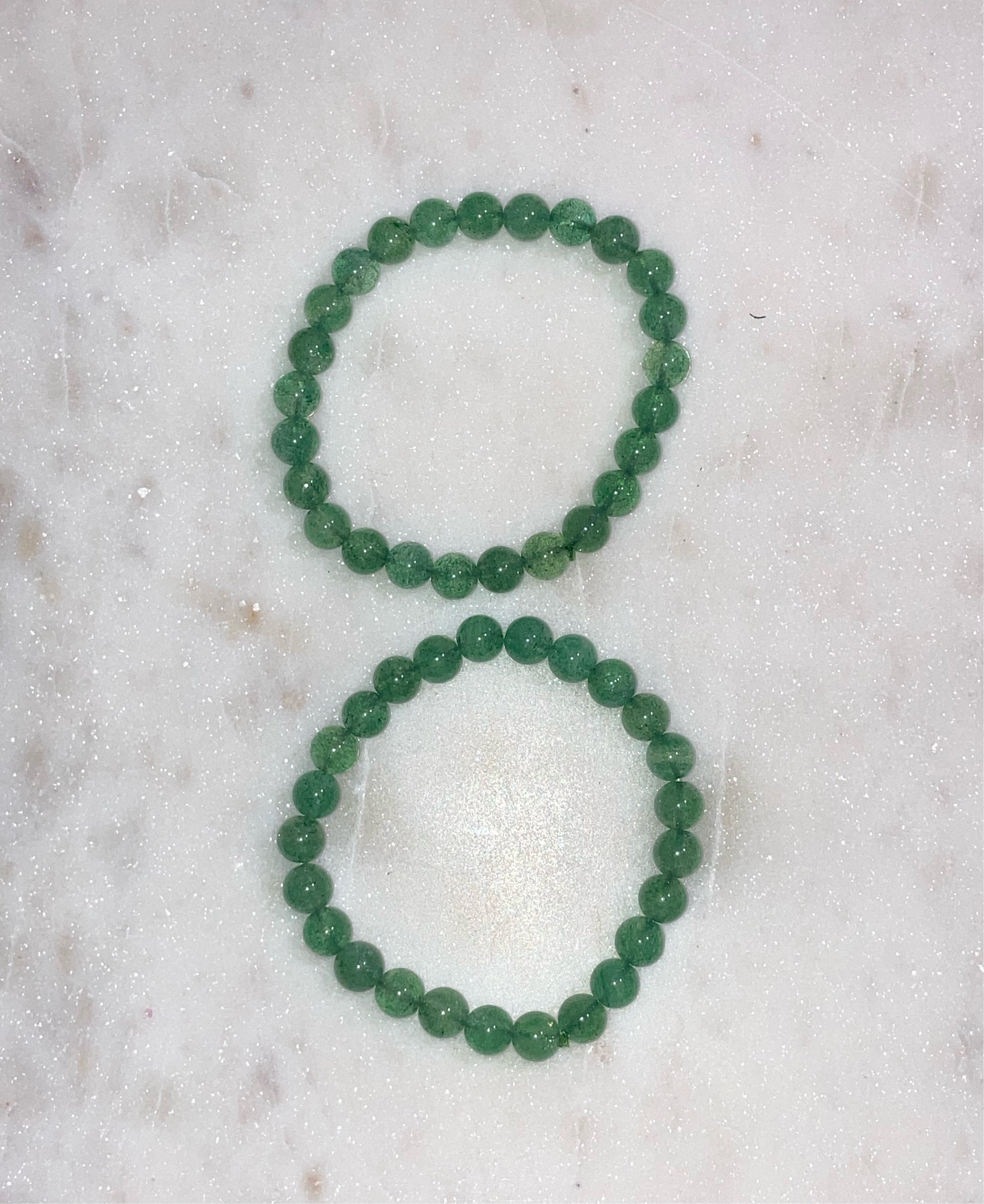 Green Strawberry Quartz Bracelets