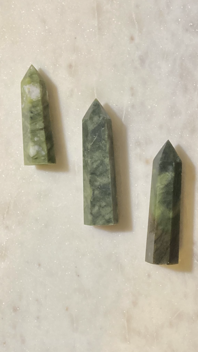 Dark Green Jade Points