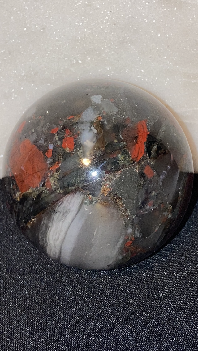 Small African Bloodstone Sphere