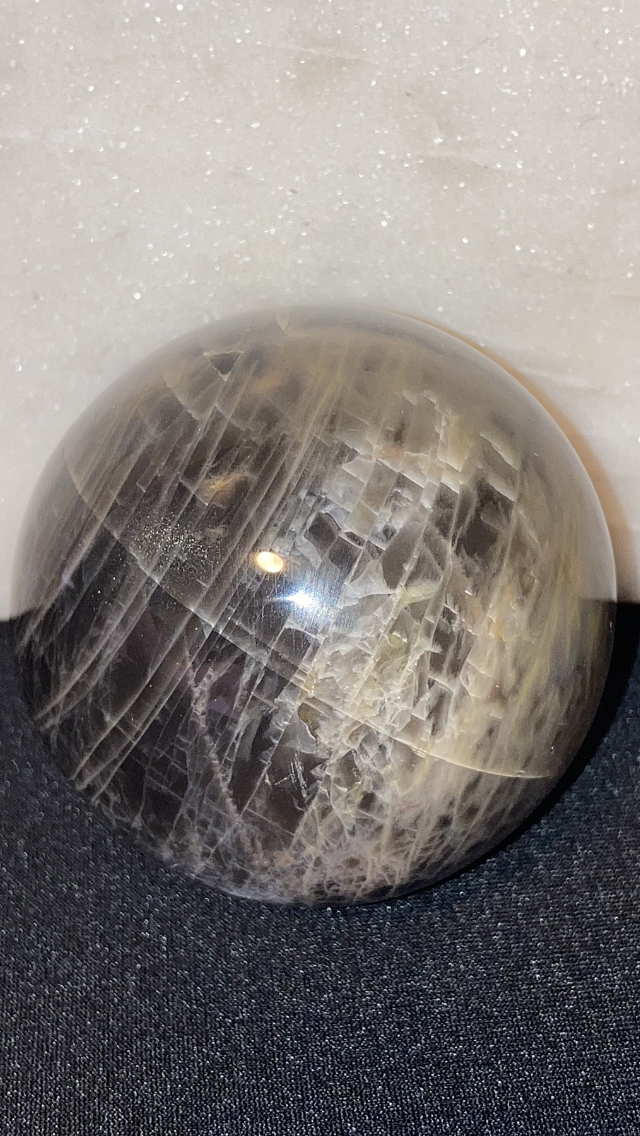 Black Moonstone Sphere