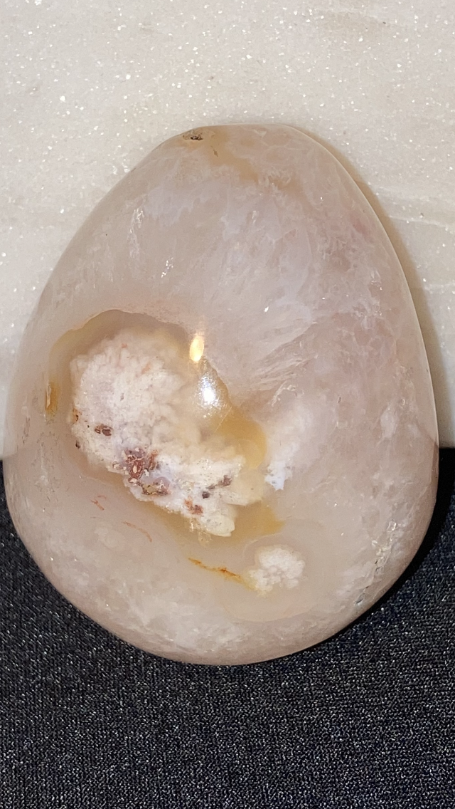 Small Flower Agate Egg