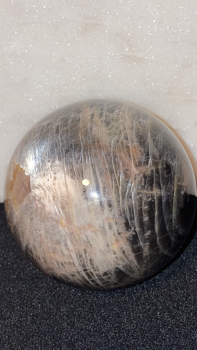 Black Moonstone Sphere